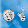 Fimo Clay Puppy Dog - Silver Plated Clip on Charm with Mini Year 2026 Jewelry Ideas and Examples
