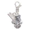 Silver Plated Perfect Star with Crystal - Silver Plated Clip on Charm with Mini Year 2026: Year to Remember Jewelry Gift - Celebrations