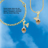 Gold-tone Wide Black Dots on Tan Spinner - Gold-tone Plated Clip on Charm with Mini Year 2026