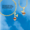 Gold-tone Translucent Brown Center Spinner - Gold-tone Plated Clip on Charm with Mini Year 2026