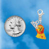 Resin Yellow Lion - Silver Plated Clip on Charm with Mini Year 2026 Jewelry Ideas and Examples