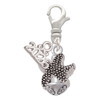 Silver Plated Starfish Spinner - Silver Plated Clip on Charm with Mini Year 2026: Year to Remember Jewelry Gift - Celebrations