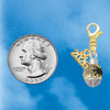 Gold-tone Black Spider on Web Spinner - Gold-tone Plated Clip on Charm with Mini Year 2026 Jewelry Ideas and Examples