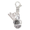 Silver Plated Napoleon's Bee Spinner - Silver Plated Clip on Charm with Mini Year 2026: Year to Remember Jewelry Gift - Celebrations