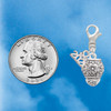 Silver Plated Flowers Spinner - Silver Plated Clip on Charm with Mini Year 2026 Jewelry Ideas and Examples