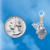 Silver Plated Tropical Fishes Spinner - Silver Plated Clip on Charm with Mini Year 2026 Jewelry Ideas and Examples
