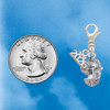 Silver Plated Mermaid & Lobster Spinner - Silver Plated Clip on Charm with Mini Year 2026 Jewelry Ideas and Examples