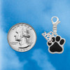 Silver Plated Large Black Paw - Silver Plated Clip on Charm with Mini Year 2026 Jewelry Ideas and Examples