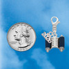 Silver Plated Blue Torah Scroll - Silver Plated Clip on Charm with Mini Year 2026 Jewelry Ideas and Examples