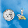 Silver Plated Yellow School Bus Side - Silver Plated Clip on Charm with Mini Year 2026 Jewelry Ideas and Examples