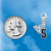 Silver Plated Black Number - 5 - Silver Plated Clip on Charm with Mini Year 2026 Jewelry Ideas and Examples