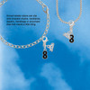 Silver Plated Black Number - 8 - Silver Plated Clip on Charm with Mini Year 2026