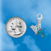 Silver Plated Small Teal Lizard - Silver Plated Clip on Charm with Mini Year 2026 Jewelry Ideas and Examples
