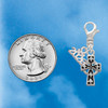 Silver Plated Antiqued Celtic Cross - Silver Plated Clip on Charm with Mini Year 2026 Jewelry Ideas and Examples