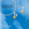 Silver Plated Small Long Yellow Heart - Silver Plated Clip on Charm with Mini Year 2026