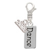 Silver Plated Dance - Silver Plated Clip on Charm with Mini Year 2026: Year to Remember Jewelry Gift - Celebrations