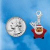 Silver Plated Red Star Santa - Silver Plated Clip on Charm with Mini Year 2026 Jewelry Ideas and Examples