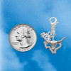 Silver Plated Longhorn - Texas - Silver Plated Clip on Charm with Mini Year 2026 Jewelry Ideas and Examples