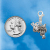 Silver Plated Saddle - Silver Plated Clip on Charm with Mini Year 2026 Jewelry Ideas and Examples