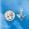 Silver Plated Longhorn Head Outline - Silver Plated Clip on Charm with Mini Year 2026 Jewelry Ideas and Examples