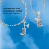 Silver Plated Cowboy Boots - Silver Plated Clip on Charm with Mini Year 2026