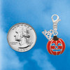 Silver Plated Jack O'Lantern with Cutout Eyes - Silver Plated Clip on Charm with Mini Year 2026 Jewelry Ideas and Examples