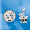 Silver Plated BOO Ghost - Silver Plated Clip on Charm with Mini Year 2026 Jewelry Ideas and Examples