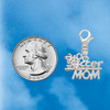 Silver Plated Soccer Mom - Silver Plated Clip on Charm with Mini Year 2026 Jewelry Ideas and Examples