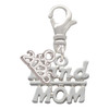 Silver Plated Band Mom - Silver Plated Clip on Charm with Mini Year 2026: Year to Remember Jewelry Gift - Celebrations