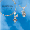 Silver Plated Large Southwestern Antiqued Cross - Silver Plated Clip on Charm with Mini Year 2026