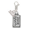 Silver Plated Love Much - Silver Plated Clip on Charm with Mini Year 2026: Year to Remember Jewelry Gift - Celebrations