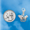 Silver Plated Large Yellow Jacket - Mascot - Silver Plated Clip on Charm with Mini Year 2026 Jewelry Ideas and Examples