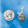 Silver Plated Large Pirate - Mascot - Silver Plated Clip on Charm with Mini Year 2026 Jewelry Ideas and Examples
