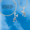 Silver Plated Gymnast Balance Beam - Silver Plated Clip on Charm with Mini Year 2026