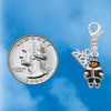 Silver Plated Enamel Pilgrim - Silver Plated Clip on Charm with Mini Year 2026 Jewelry Ideas and Examples
