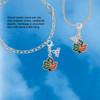 Silver Plated Large Enamel Fall Leaf - Silver Plated Clip on Charm with Mini Year 2026