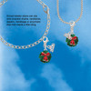 Enamel Wreath with Bow - Silver Plated Clip on Charm with Mini Year 2026