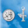Silver Plated Large Initial - T - Silver Plated Clip on Charm with Mini Year 2026 Jewelry Ideas and Examples