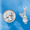 Silver Plated Mouse with Clear Resin Body - Silver Plated Clip on Charm with Mini Year 2026 Jewelry Ideas and Examples