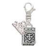 Silver Plated Prayer Box - Silver Plated Clip on Charm with Mini Year 2026: Year to Remember Jewelry Gift - Celebrations