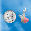 Silver Plated Hot Pink Tropical Fish with Lime Green Stripe - Silver Plated Clip on Charm with Mini Year 2026 Jewelry Ideas and Examples