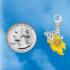 Silver Plated Yellow Hibiscus Flower - Silver Plated Clip on Charm with Mini Year 2026 Jewelry Ideas and Examples
