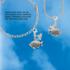 Silver Plated Antiqued Fish - Silver Plated Clip on Charm with Mini Year 2026