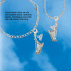 Silver Plated Harp - Silver Plated Clip on Charm with Mini Year 2026
