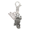 Silver Plated Horn Toad - Silver Plated Clip on Charm with Mini Year 2026: Year to Remember Jewelry Gift - Celebrations