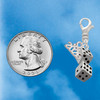 Silver Plated Pair of Dice - Silver Plated Clip on Charm with Mini Year 2026 Jewelry Ideas and Examples