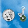 Silver Plated 3-D Green Enamel Kiwi - Silver Plated Clip on Charm with Mini Year 2026 Jewelry Ideas and Examples
