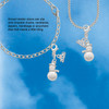 Silver Plated Imitation Pearl Snowman - Silver Plated Clip on Charm with Mini Year 2026
