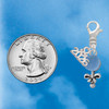 Silver Plated Blue Baby Rattle - Silver Plated Clip on Charm with Mini Year 2026 Jewelry Ideas and Examples