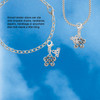 Silver Plated Small Antiqued Butterfly - Silver Plated Clip on Charm with Mini Year 2026